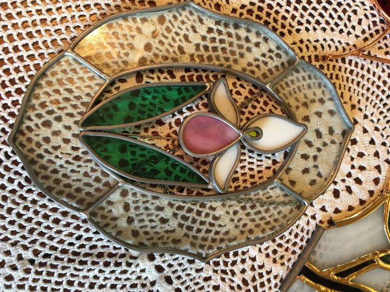 lot 79 image: Stained Glass Hangings