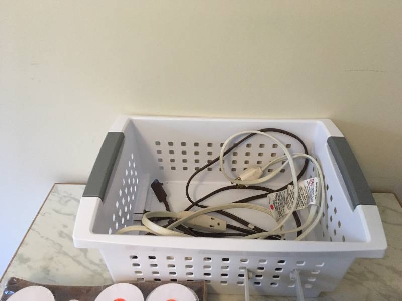 lot 222 image: Adding Machine, Paper and Extension Cords