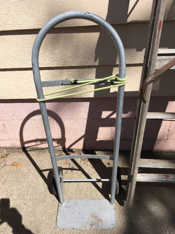 lot 243 image: Ladder, Dolly, & Wrecking Bar