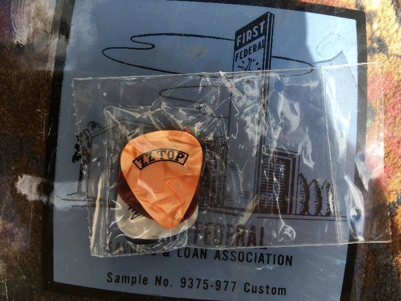 lot 246 image: Misc Items, includes ZZ Top Guitar Picks