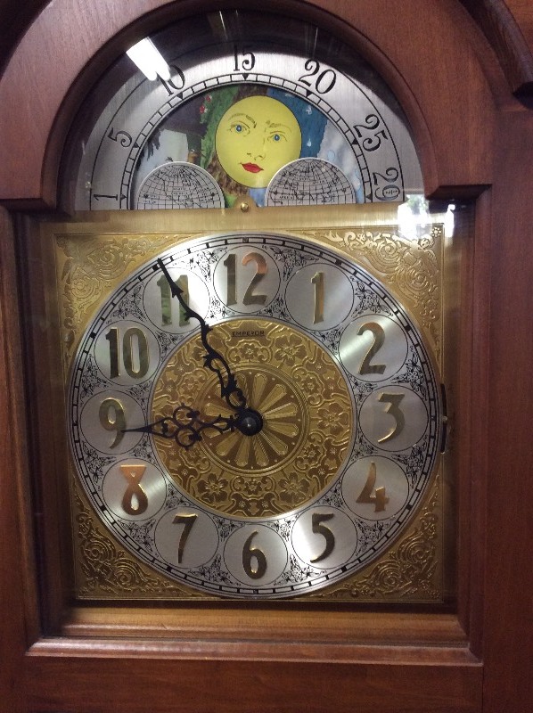 lot 6 image: Emperor West German Grandfather Clock