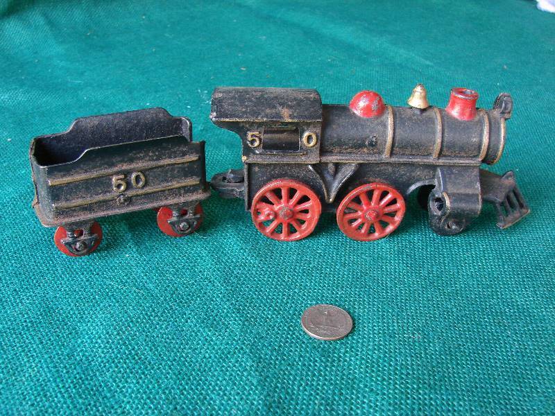 VintageAntique CAST IRON Train