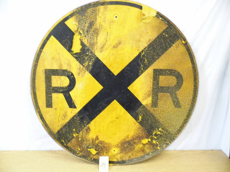 lot 49 image: Rail Road Crossing Sign