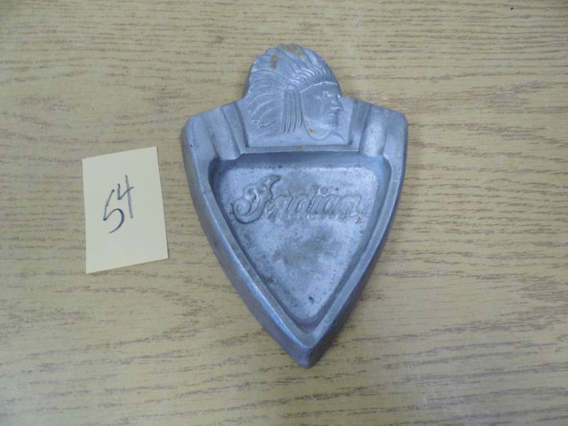 lot 54 image: Indian Motorcycle Metal Ashtray
