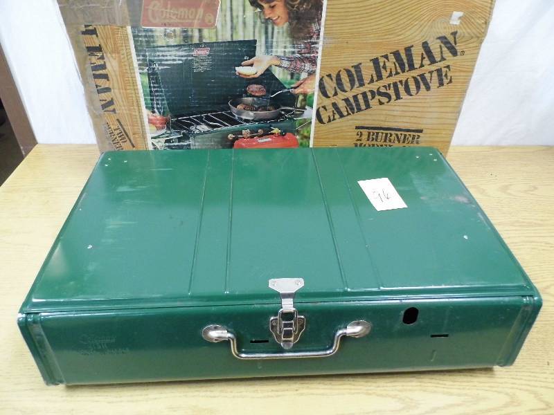 lot 96 image: Coleman Camp Stove w Stand