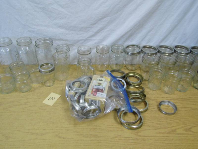 lot 110 image: Canning Jars