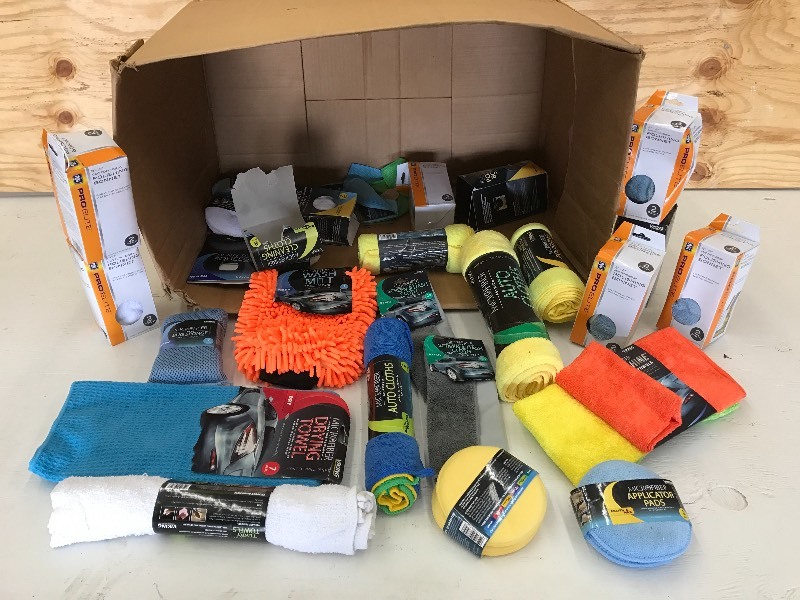 Box Of Assorted New Automotive Wash...