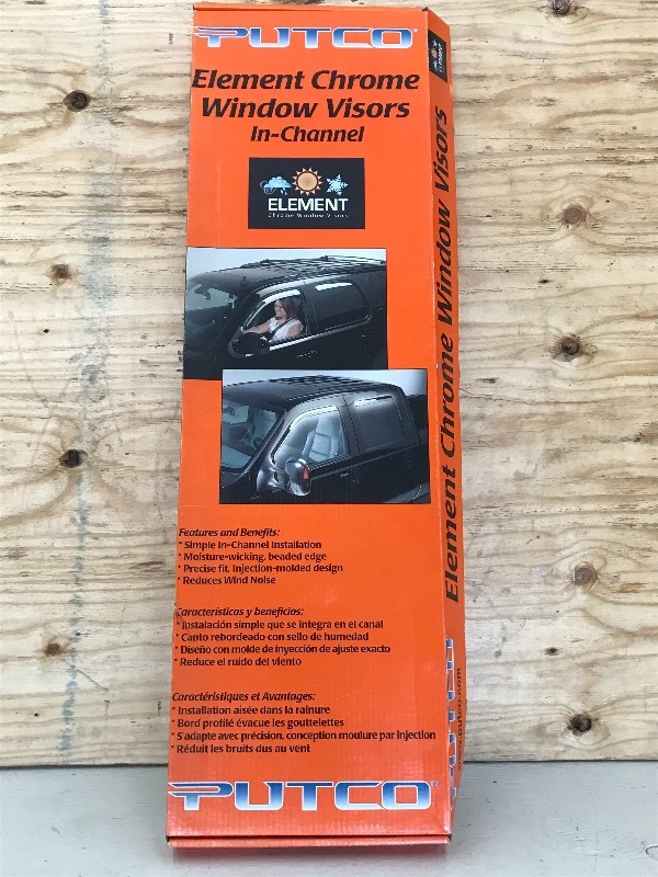 New Putco Chrome Window Visor Set (...