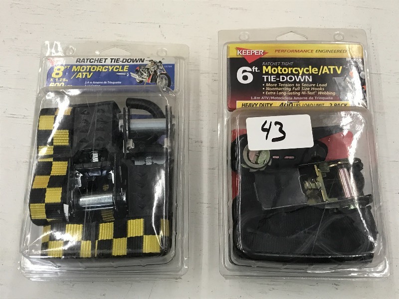 (2) New 6ft Motorcycle & (1) New 8f...