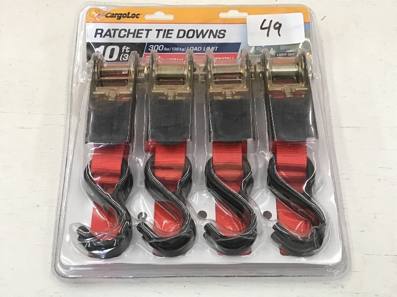 New 4-Pack Of 10ftx300# Ratchet Str...
