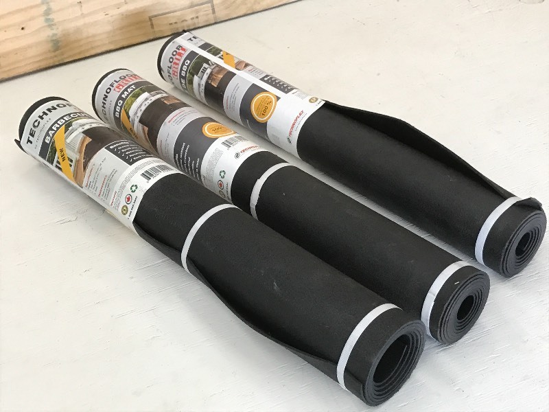 (3) New TechnoFloor 24x54 BBQ Mat...