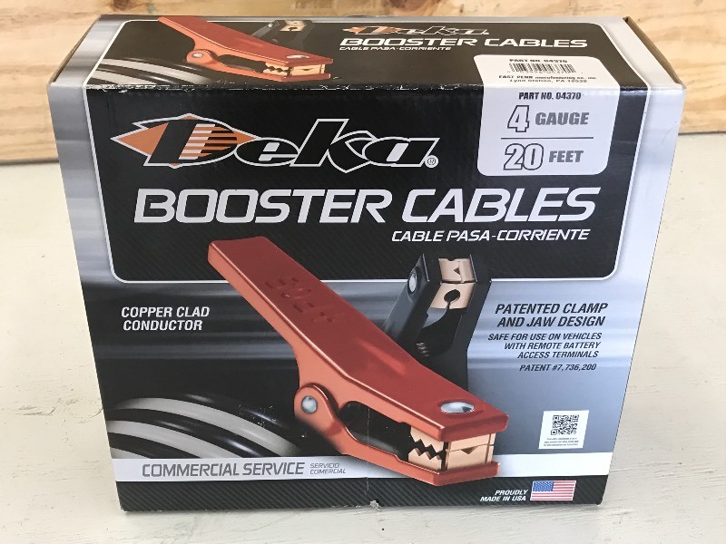 Bew Deka 4-Gauge 20ft Booster Cable...