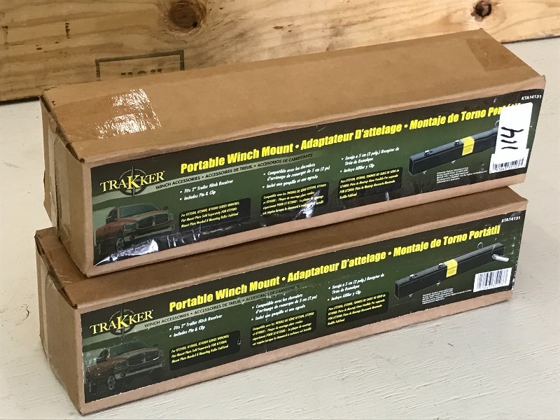 (2) New Trakker Portable Winch Moun...
