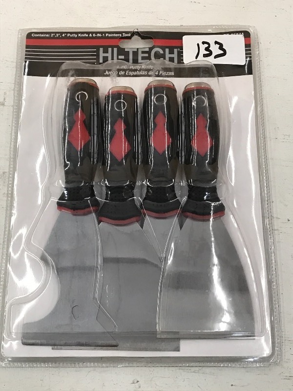 New Hi-Tech 4-Piece Putty Knife Set...