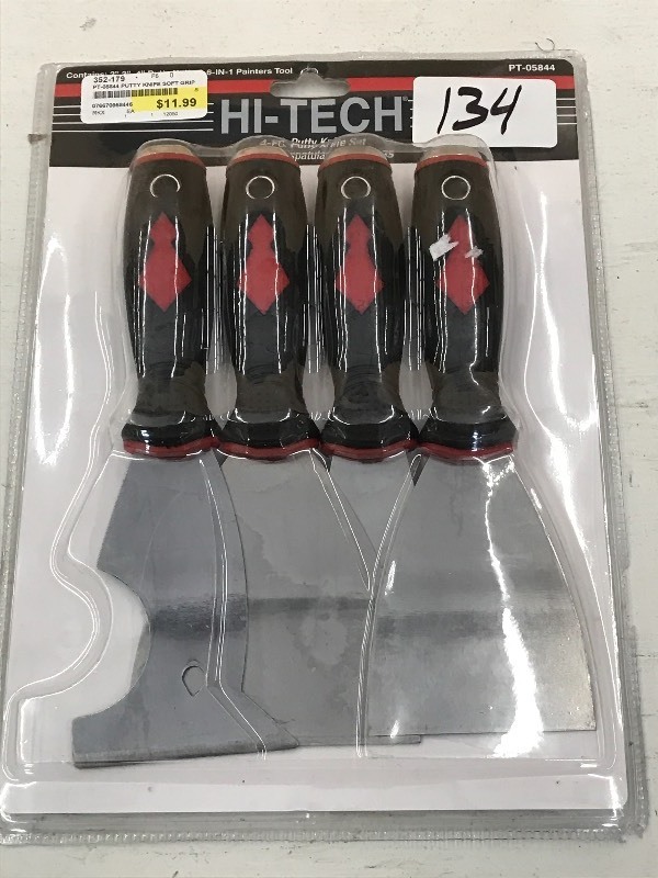 New Hi-Tech 4-Piece Putty Knife Set...