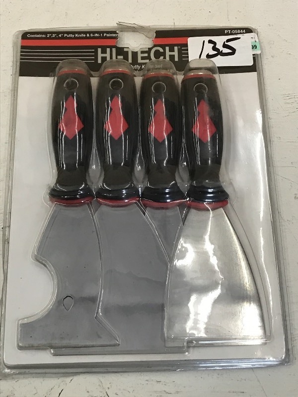 New Hi-Tech 4-Piece Putty Knife Set...