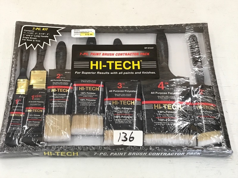 New Hi-Tech 7-Piece Paint Brush Set...