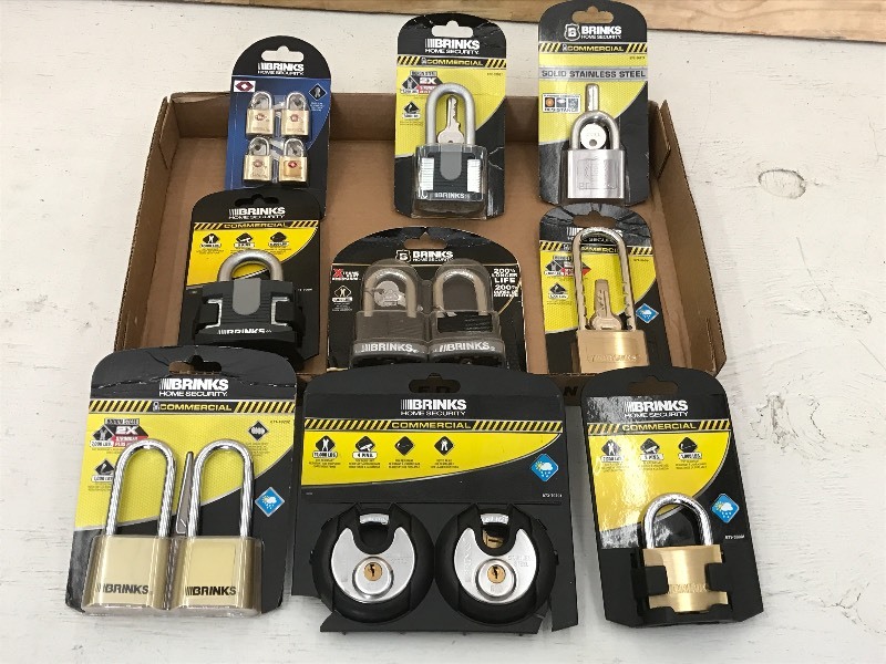 Flat Of Assorted New Padlocks ...