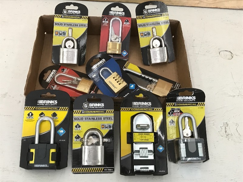 Flat Of Assorted New Padlocks ...