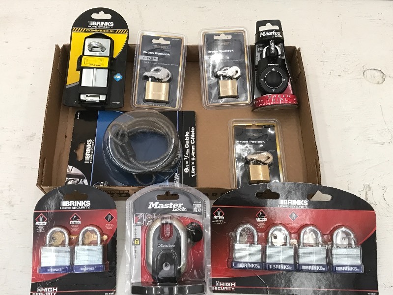 Flat Of Assorted New Padlocks ...