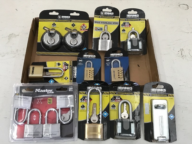 Flat Of Assorted New Padlocks ...