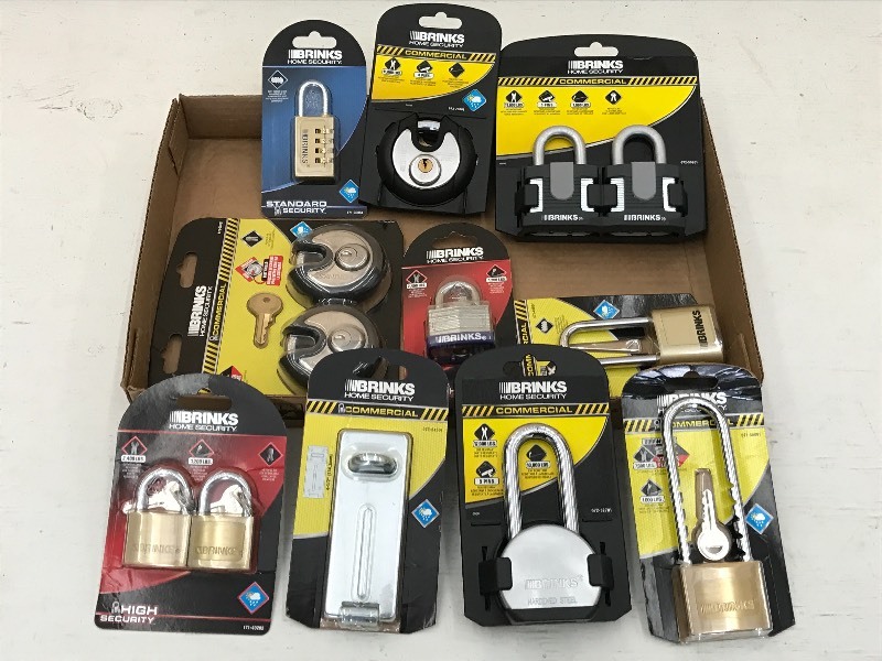 Flat Of Assorted New Padlocks ...