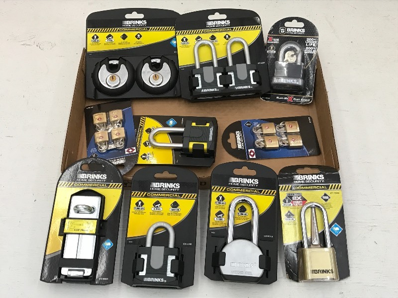 Flat Of Assorted New Padlocks ...