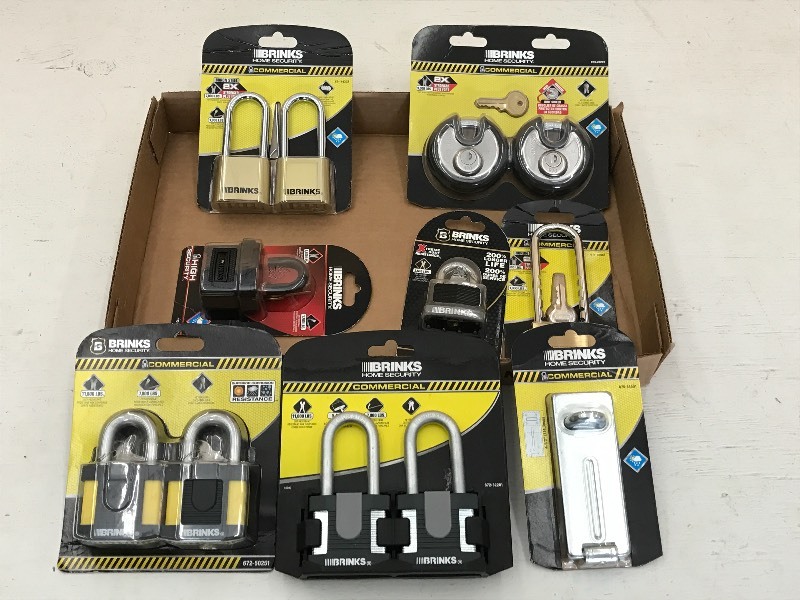 Flat Of Assorted New Padlocks ...