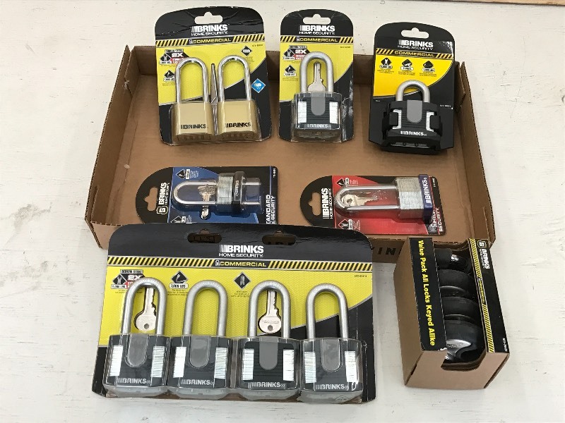 Flat Of Assorted New Padlocks ...