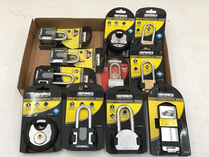 Flat Of Assorted New Padlocks ...