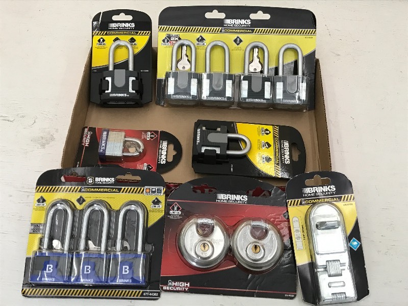 Flat Of Assorted New Padlocks ...