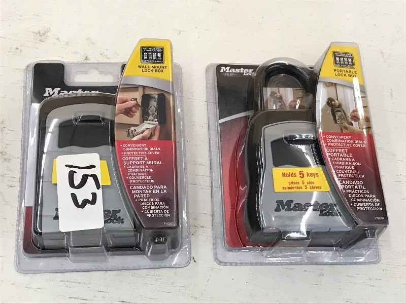 (2) New Wall-Mount Key Lock Boxes ...