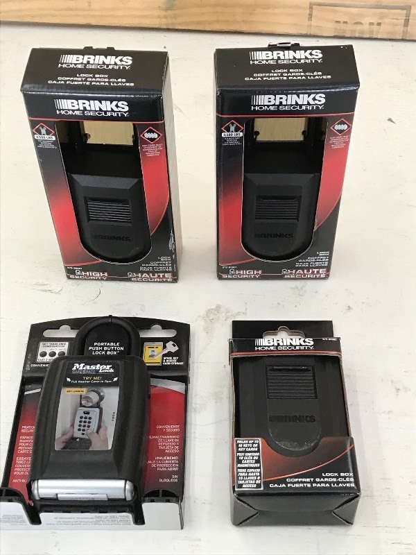 (4) New Brinks Wall-Mount Key Lock ...