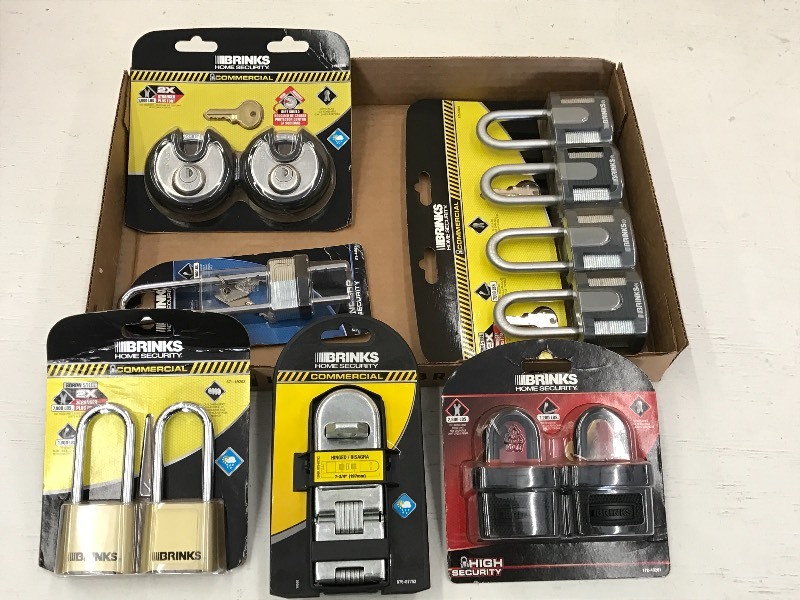 Flat Of Assorted New Padlocks ...