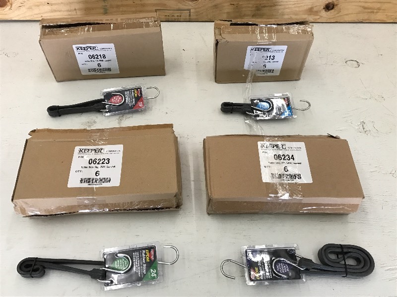 (4) New 6-Packs Of Rubber Straps (...