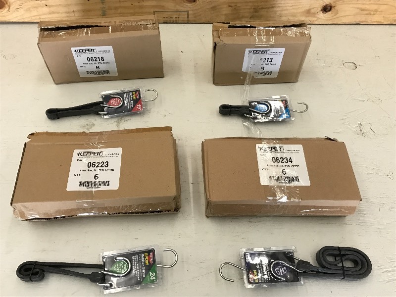 (4) New 6-Packs Of Rubber Straps (...