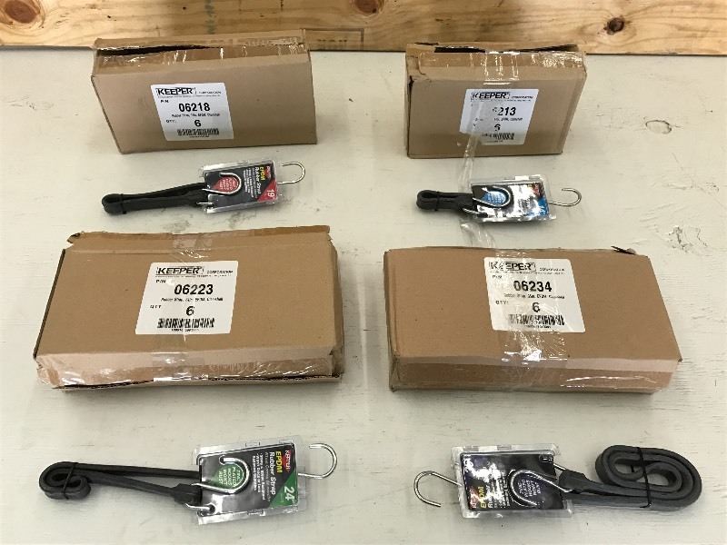 (4) New 6-Packs Of Rubber Straps (...