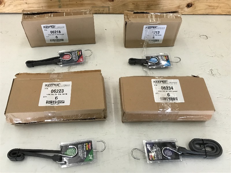 (4) New 6-Packs Of Rubber Straps (...