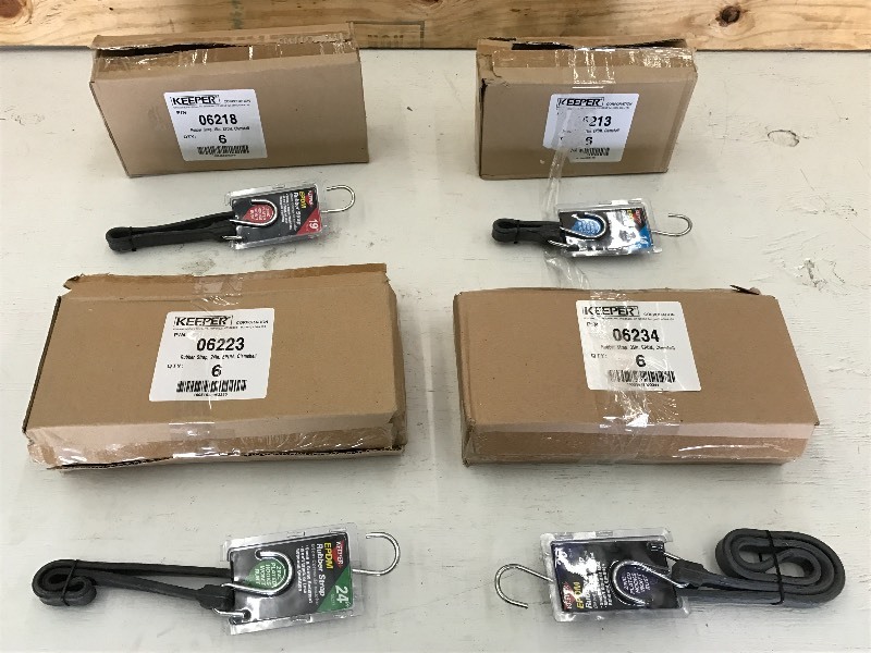 (4) New 6-Packs Of Rubber Straps (...
