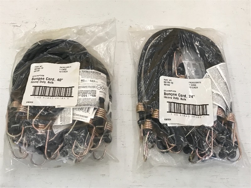 (2) New 10-Packs Of Bungee Straps ...