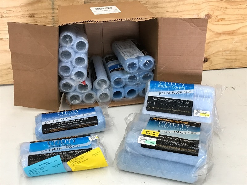 Lot Of (36) New 9 Paint Roller Pad...