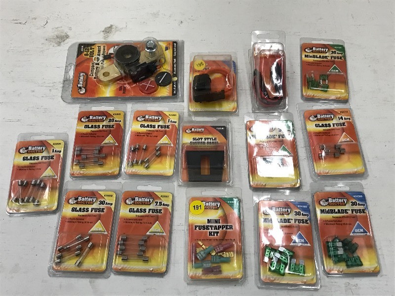 Box Of Assorted New Fuses, Glass Fu...