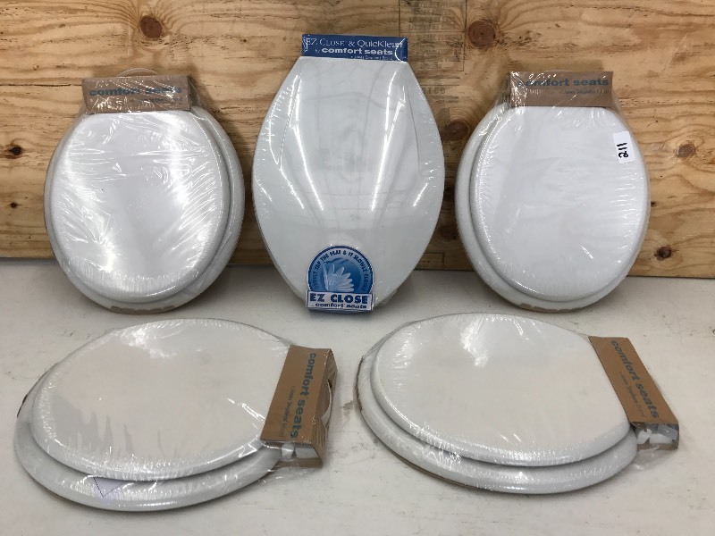 (5) New Comfort-Seats Toilet Seats ...