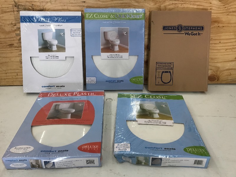 (5) Assorted New Toilet Seats ...