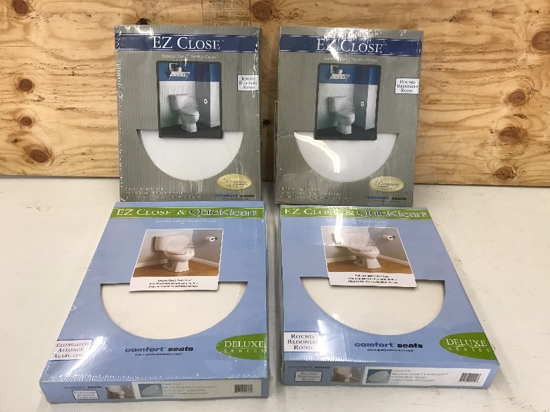 (4) Assorted New Toilet Seats ...