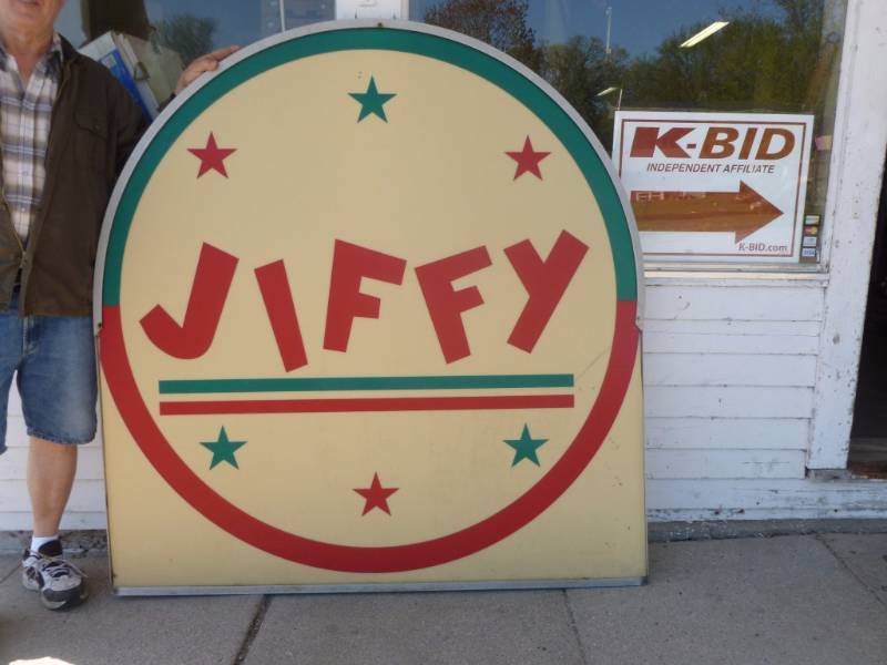 Vintage Jiffy Service Station Sign