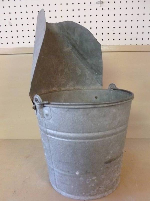 Vintage Galvanized Steel Pail