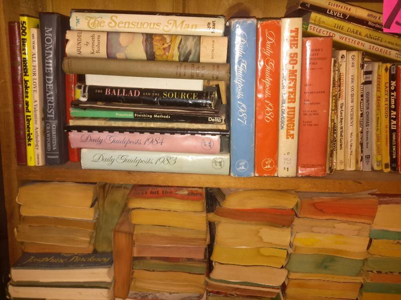 lot 157 image: Books as pictured.. Bring your own boxes