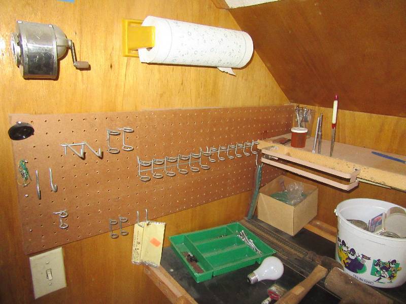 lot 41 image: The Railroad workers tool bench.. All the parts included.. Look at the closeups.. Bring your own boxes.  Take the workbench too if you want it
