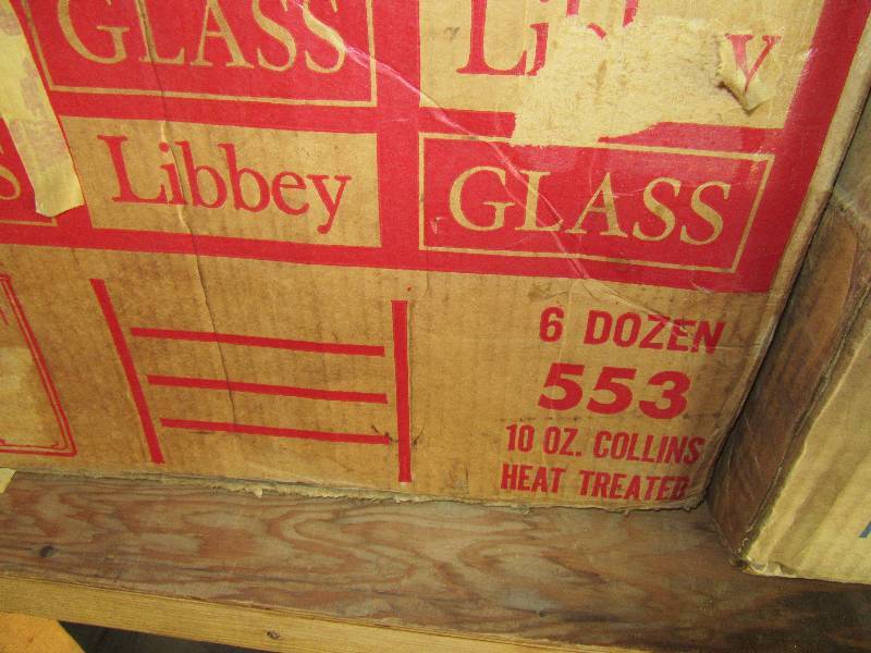 lot 190 image: 6 dozen, 10 oz collins glasses as shown.
